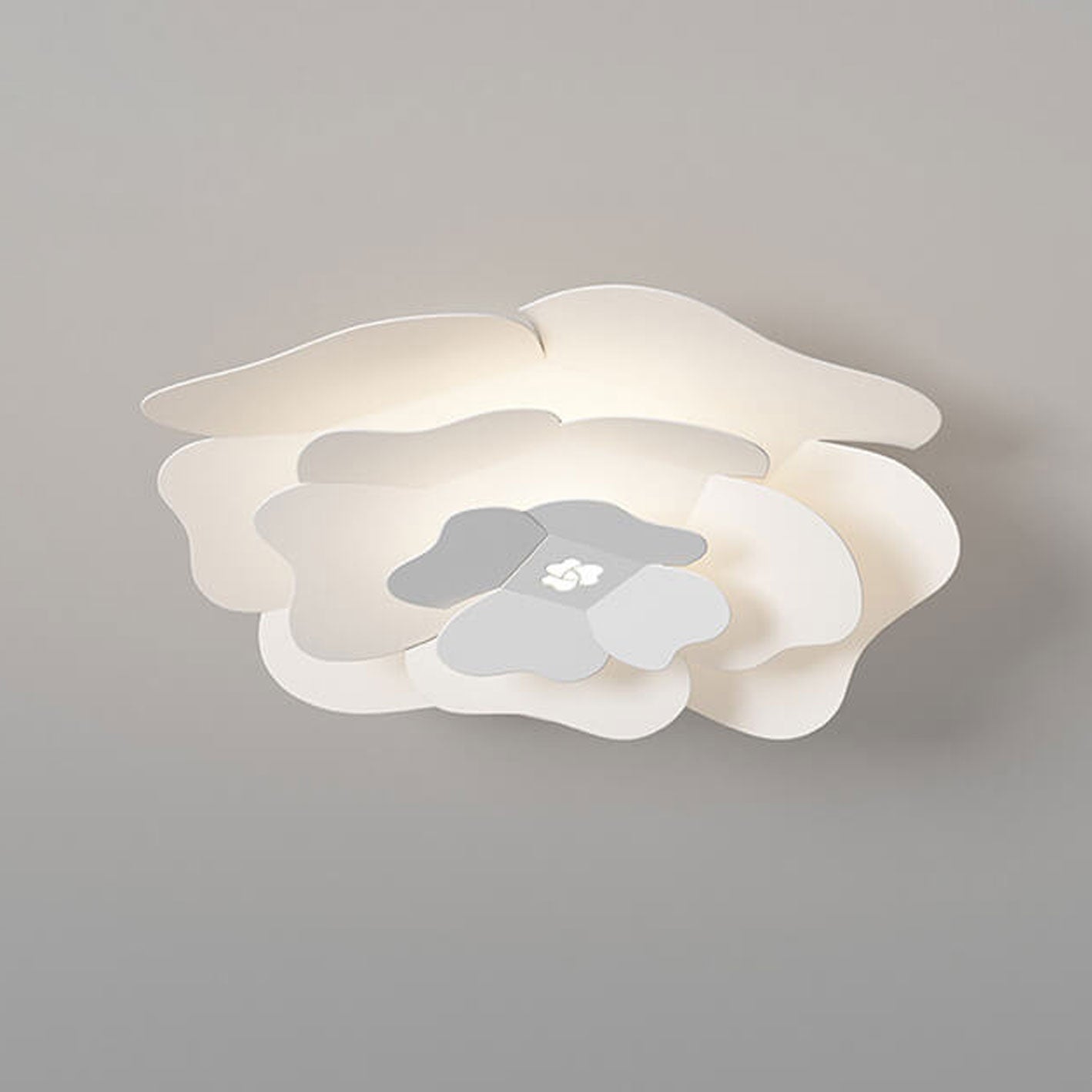 Creative Simple Three-layer Petal Overlap Design LED Flush Mount Light