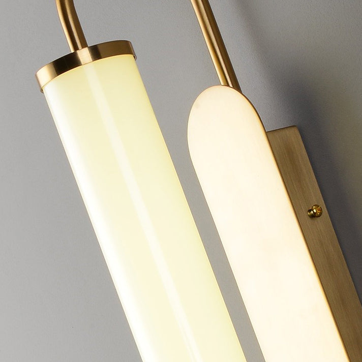 مصباح حائط LED بتصميم أسطواني من الحديد الأكريليكي بتصميم معاصر لغرفة المعيشة 
