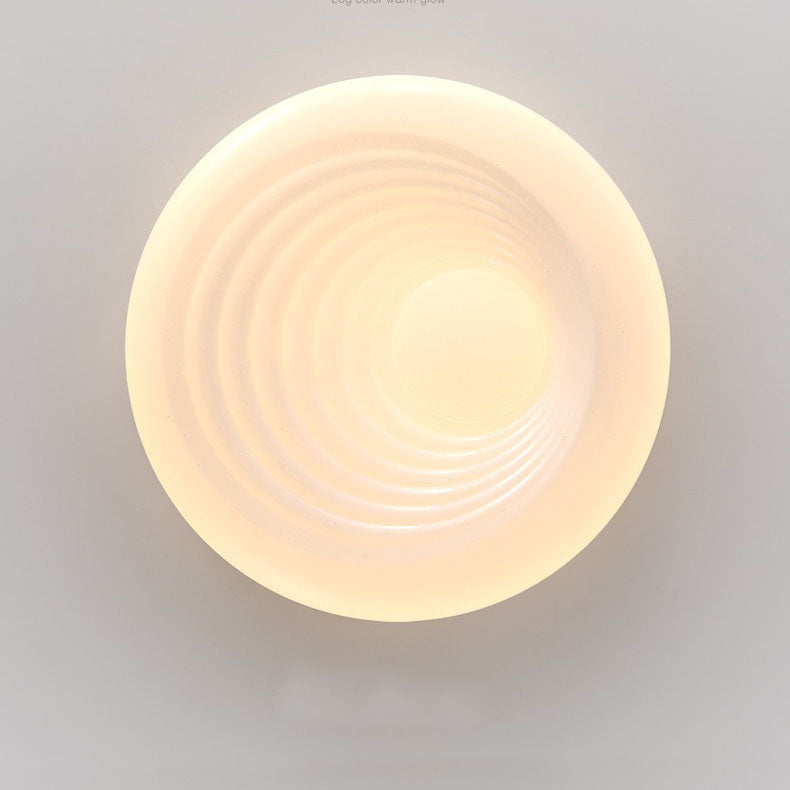 Nordic Minimalist Log Round Acrylic Star Effect LED Flush Mount Ceiling Light
