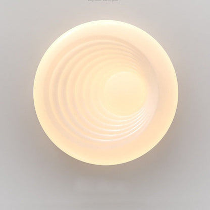 Nordic Minimalist Log Round Acrylic Star Effect LED Flush Mount Ceiling Light