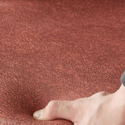 Contemporary Scandinavian Round Cushion Faux Leather Carbon Steel Dining Chair Backrest For Dining Room