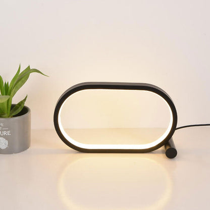 Creative Simple Oval USB LED Night Light Table Lamp