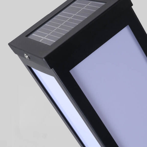 Modern Solar Lawn Square Column Outdoor Waterproof Path Lamp