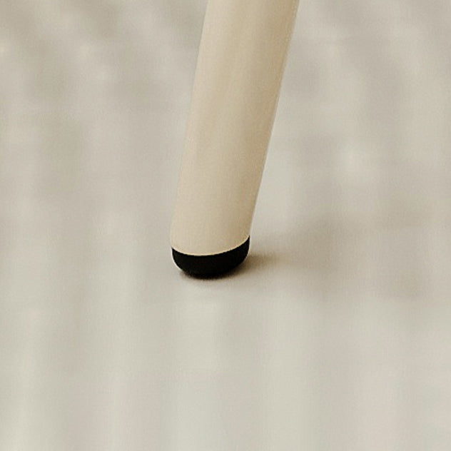 Modern Simplicity PU Leather Metal Sponge Round Vanity Stool Backrest For Bedroom