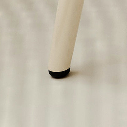 Modern Simplicity PU Leather Metal Sponge Round Vanity Stool Backrest For Bedroom