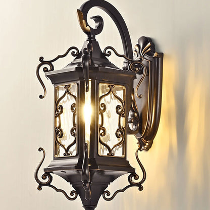 European Palace Outdoor Waterproof 1-Light Wall Sconce Lamp