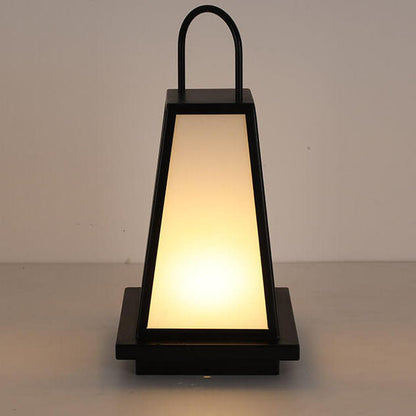 Modern Outdoor Solar Geometric Column Waterproof LED Garden Landscape Light