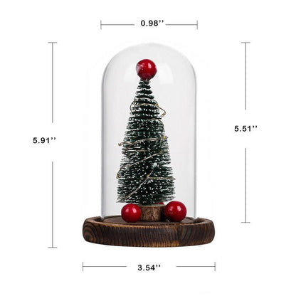 Christmas Tree Glass Cover  LED Night Light Table Lamp