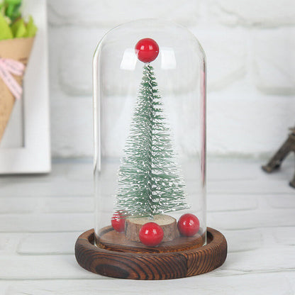 Christmas Tree Glass Cover  LED Night Light Table Lamp