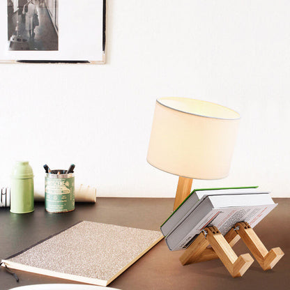 Modern Fabric Robot 1-Light Adjustable Table Lamps