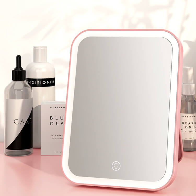 LED Makeup Mirror Touch Sensitive Portable Makeup Mirror