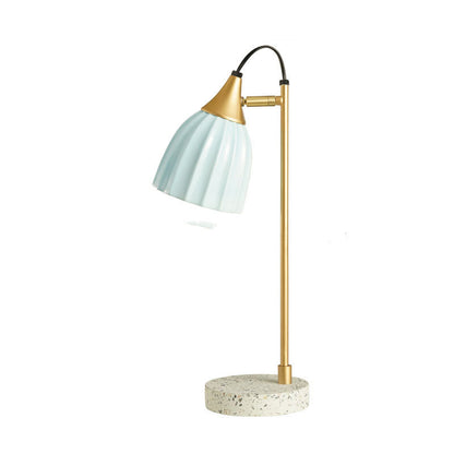 Nordic Ceramic Bell Shade 1-Light Table Lamp