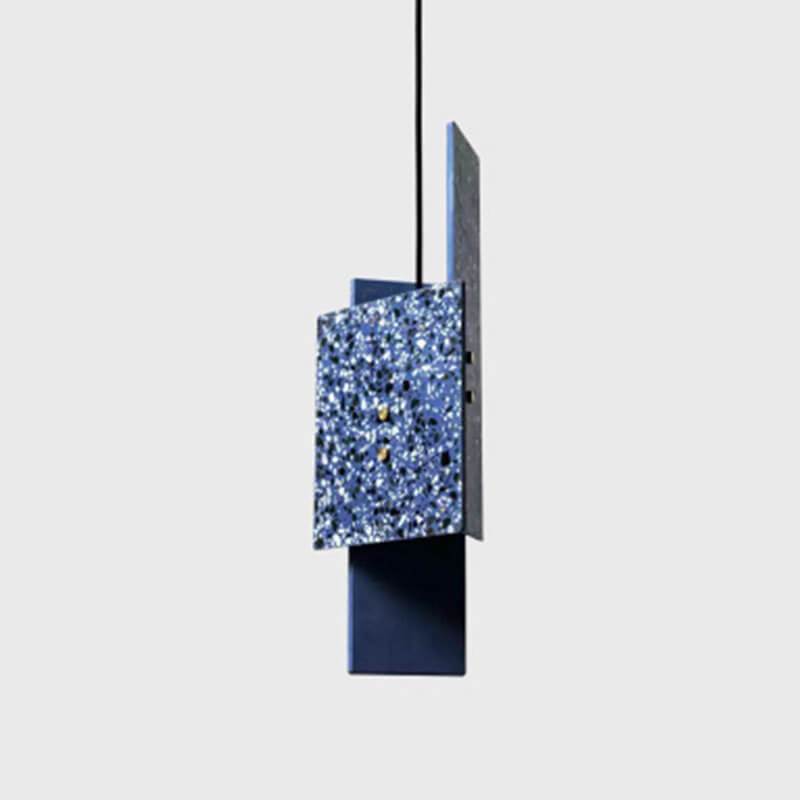 Nordic Colorful Cement Geometric 1-Light LED Pendant Light
