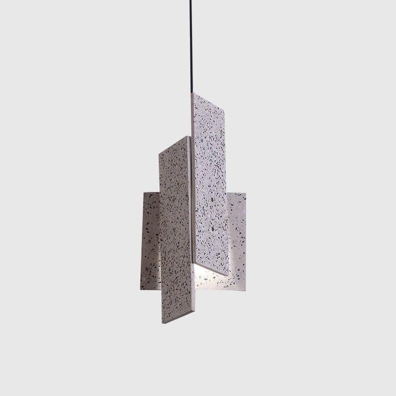 Nordic Colorful Cement Geometric 1-Light LED Pendant Light