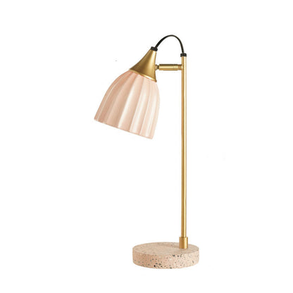 Nordic Ceramic Bell Shade 1-Light Table Lamp