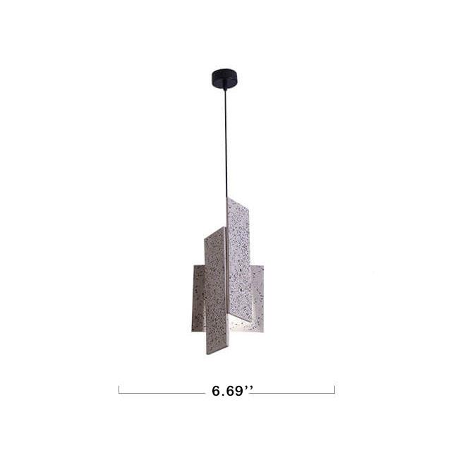 Nordic Colorful Cement Geometric 1-Light LED Pendant Light
