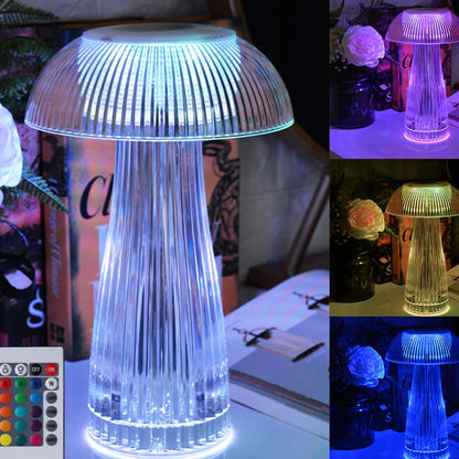 Creative Mushroom PMMA Dazzling Touch Charge LED Decorative Table Lamp