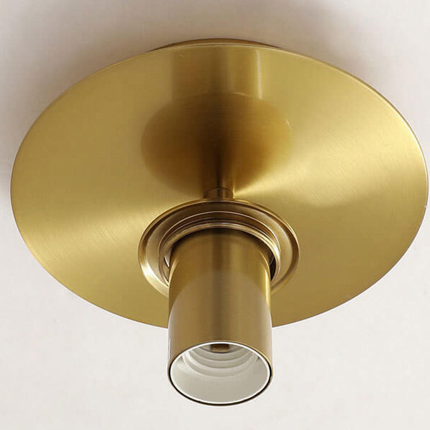Nordic Water Glass Orb 1-Light Semi-Flush Mount Ceiling Light