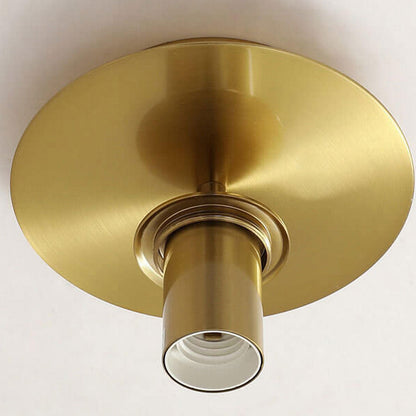 Nordic Water Glass Orb 1-Light Semi-Flush Mount Ceiling Light
