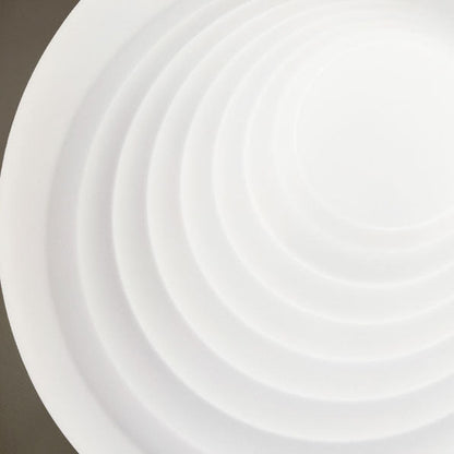 Modern Minimalist Iron Acrylic Round Shade LED Flush Mount Ceiling Light For Living Room