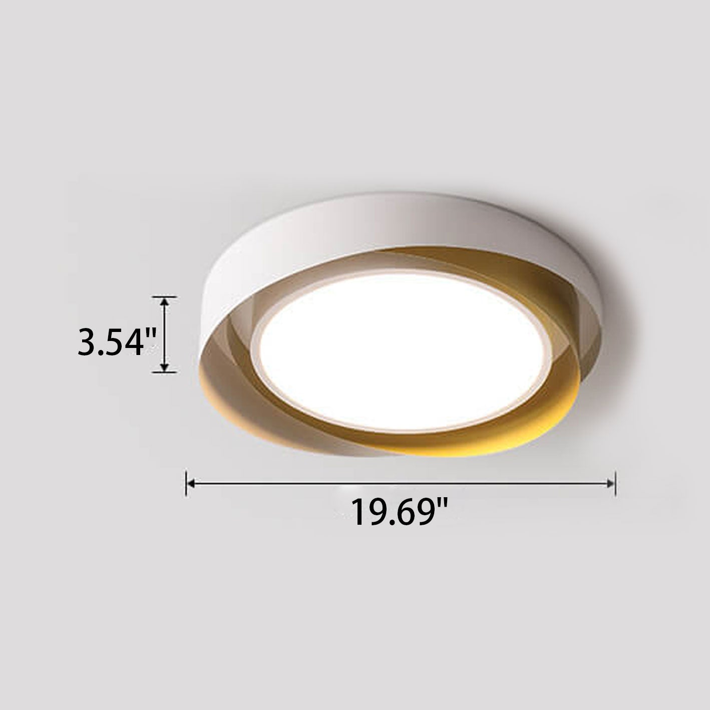 Modern Minimalist Round Wrought Iron LED Flush Mount Ceiling Light