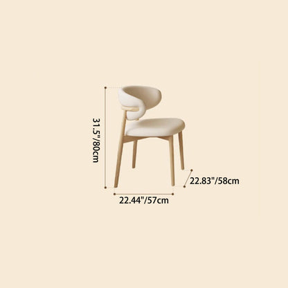 Traditional Japanese Elliptical Ash Wood Oaken Faux Leather Dining Table & Chair Set For 4/6 Seats