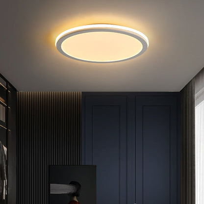Modern Creative Circle Iron LED Flush Mount Ceiling Light