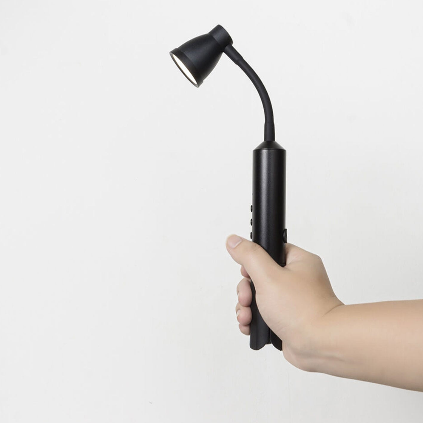 Modern Black Metal Type-C LED Portable Table Lamp