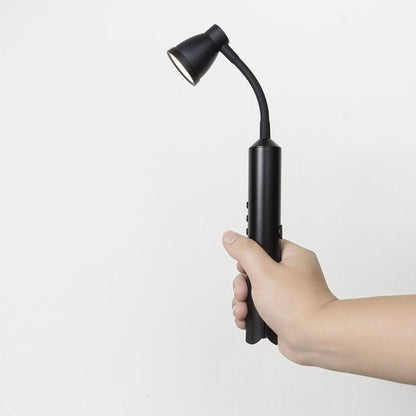 Modern Black Metal Type-C LED Portable Table Lamp