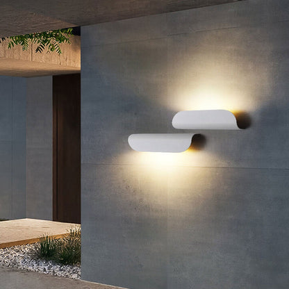 Modern Outdoor Curved  Waterproof LED Garden Wall Sconce Lamp