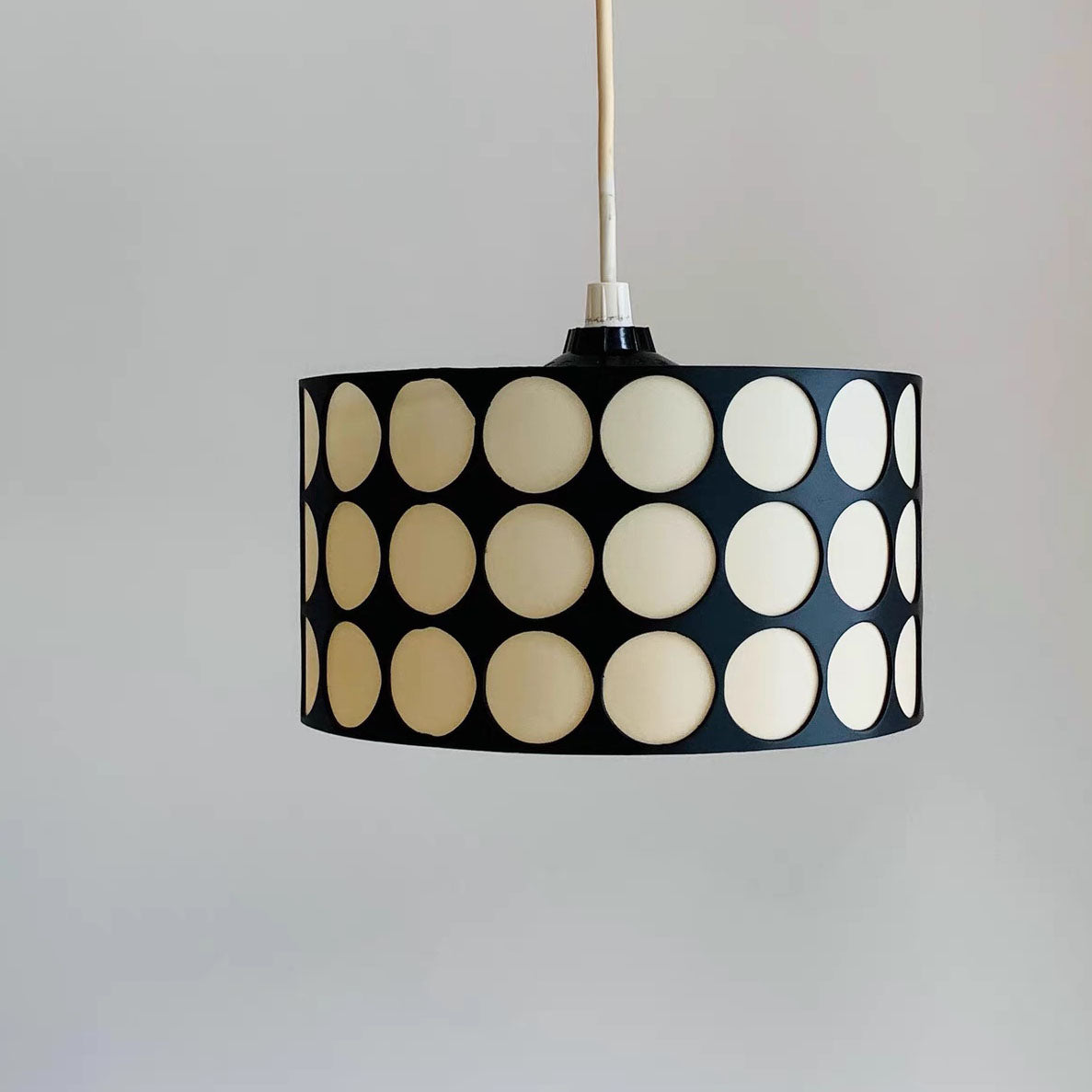 European Vintage Minimalist Iron Leather 1-Light Pendant Light
