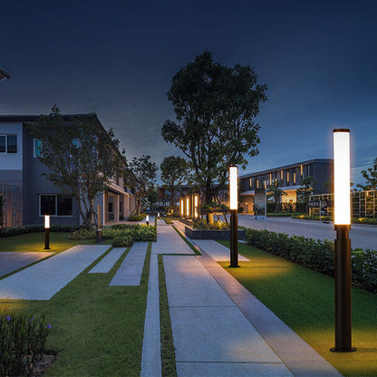 Modern Acrylic Waterproof Creative Lipstick Design LED Outdoor Lawn Floor Lamp