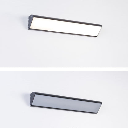 Contemporary Industrial Waterproof Aluminum Rectangular Frame Acrylic LED Wall Sconce Lamp For Outdoor Patio