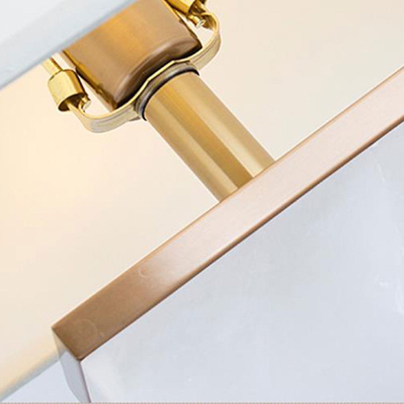 Chinese Light Luxury Lucite Copper 1-Light Table Lamp