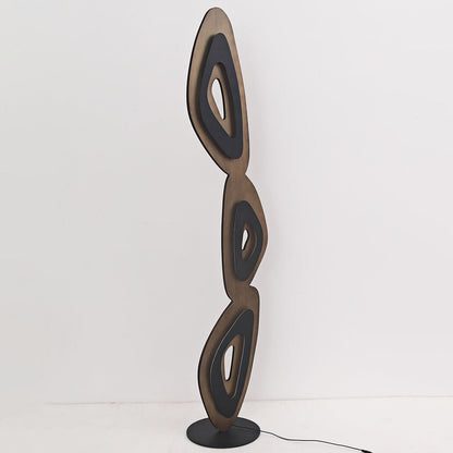 Modern Minimalist Acrylic Leaves Shadow Hardware Base LED Standing Floor Lamp