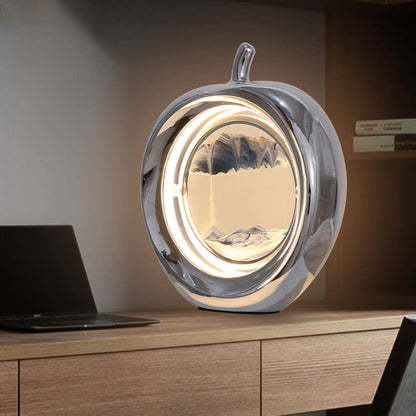 Creative Apple Quicksand Painting Decorative Ambient LED Table Lamp