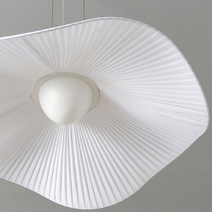 مصباح LED شبه مدمج بتصميم ورقة اللوتس القماشية الإبداعية الحديثة 