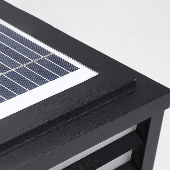 Solar Square Post Head Light Outdoor Patio Waterproof Post Head Light