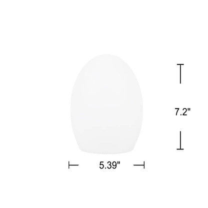 RGB ABS Egg Shaped LED Decorative Table Lamp