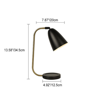 Modern Minimalist Iron Cylinder 1-Light Table Lamp For Bedroom