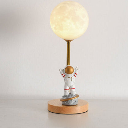 Nordic Creative 3D Printed Moon 1-Light Decorative Table Lamp