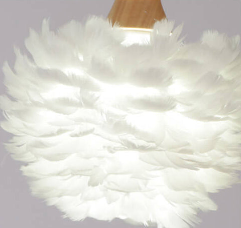 Modern Creative Feather Fishing Rod 1-Light Table Lamp