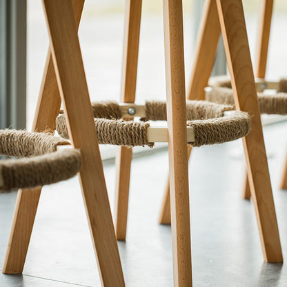 Traditional Vintage Round Fabric Wood Frame Swivel Bar Stool Low Back Footrest For Dining Room