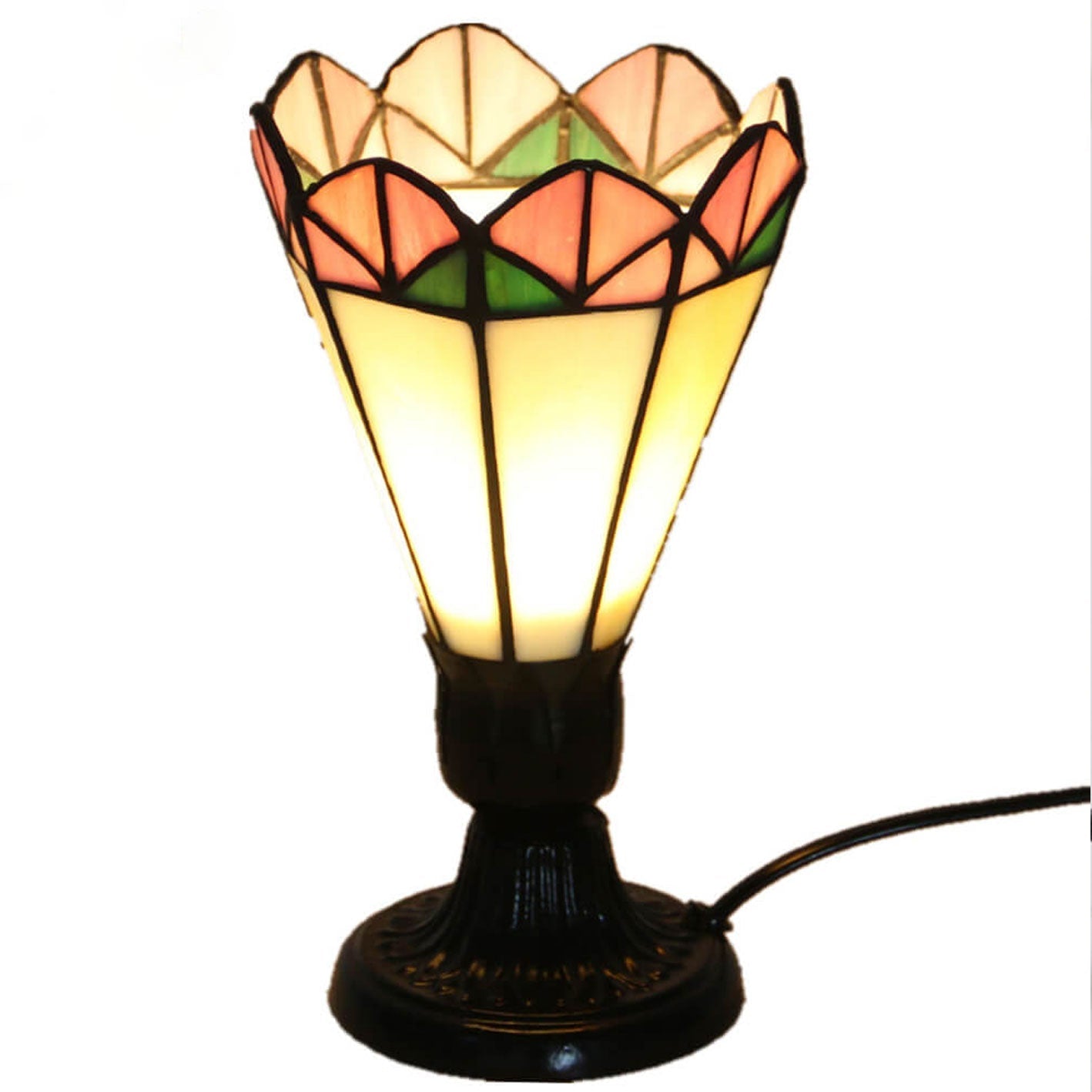 Retro Tiffany Creative Flower Design 1-Light Table Lamp