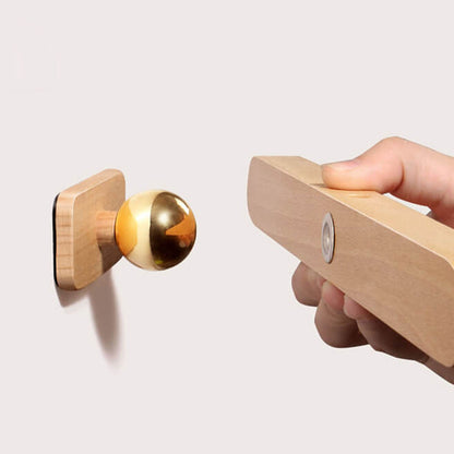 Modern Wooden Strip USB Magnetic LED Mirror Front Wall Sconce Lamp