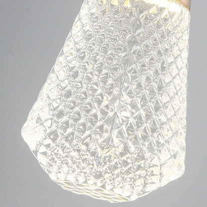 Modern Light Luxury Aluminum Crystal Diamond Shape LED Wall Sconce Lamp