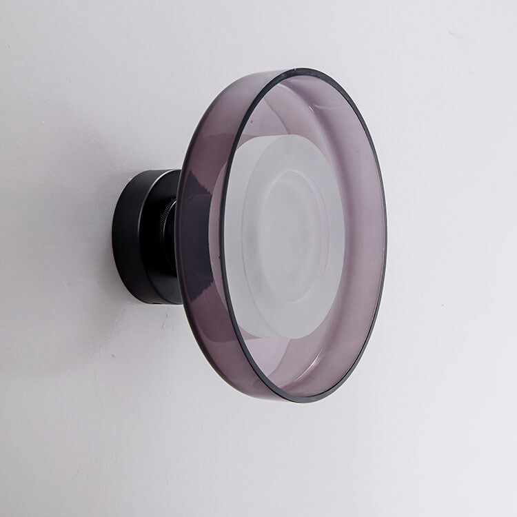 Nordic Vintage Round Hardware Glass LED Wall Sconce Lamp