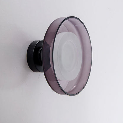 Nordic Vintage Round Hardware Glass LED Wall Sconce Lamp