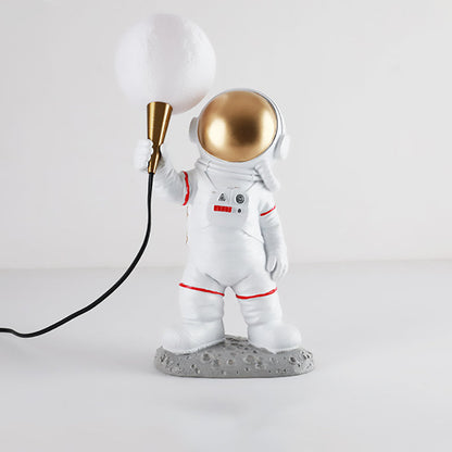 現代的でクリエイティブな樹脂製ABS製宇宙飛行士1灯テーブルランプ（寝室用） 