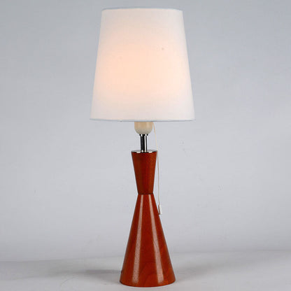 European Minimalist Oak Lamp Body Cotton PC Lampshade 1-Light Table Lamp